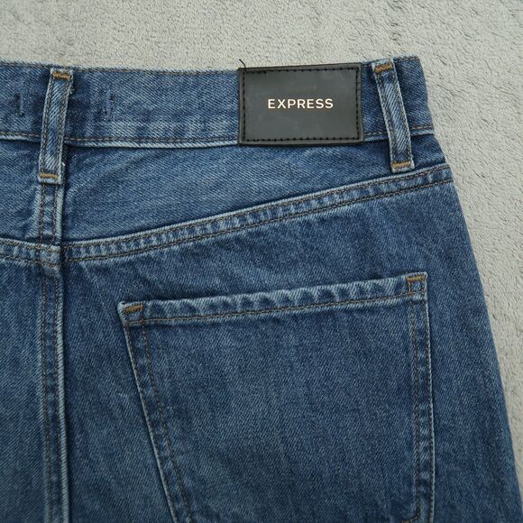 Express Jeans Women's Size 8R Blue High-Rise 90's Bootcut Denim 32" Inseam NWT - Picture 15 of 16